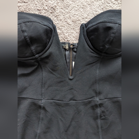 Willow - Structured deep V bustier bodysuit, s 10 - Picture 4 of 7